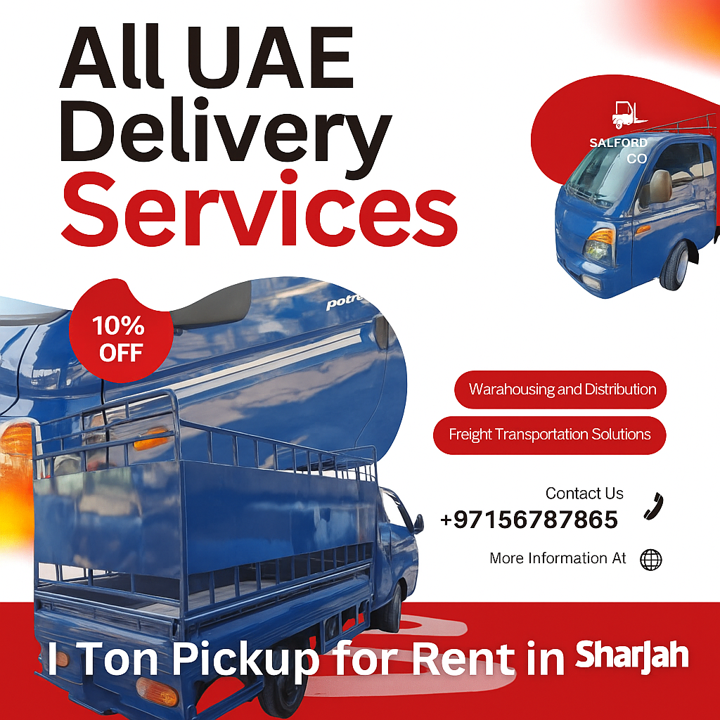1 ton pickup for rent in sharjah